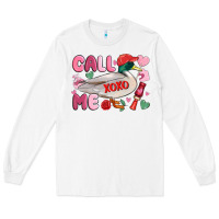 White call me valentine mallard duck Long Sleeve Tee - MaliasSmallBusiness