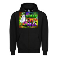 Black creep it real Zipper Hoodie - BundleAndBundleShop