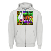Dove Grey creep it real Zipper Hoodie - BundleAndBundleShop