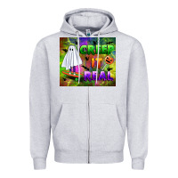 Heather Grey creep it real Zipper Hoodie - BundleAndBundleShop