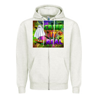 Oatmeal Heather creep it real Zipper Hoodie - BundleAndBundleShop