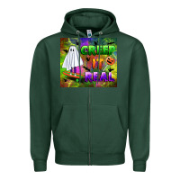 Sports Green creep it real Zipper Hoodie - BundleAndBundleShop