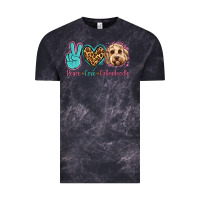 Cloud Black peace love labradoodle Vintage Tee - Jasminsmagicworld