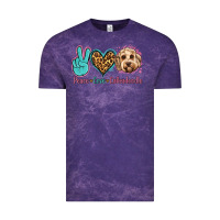Cloud Purple peace love labradoodle Vintage Tee - Jasminsmagicworld