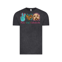 Vintage Black peace love labradoodle Vintage Tee - Jasminsmagicworld