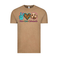 Vintage Coffee peace love labradoodle Vintage Tee - Jasminsmagicworld