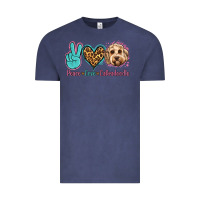 Vintage Denim peace love labradoodle Vintage Tee - Jasminsmagicworld