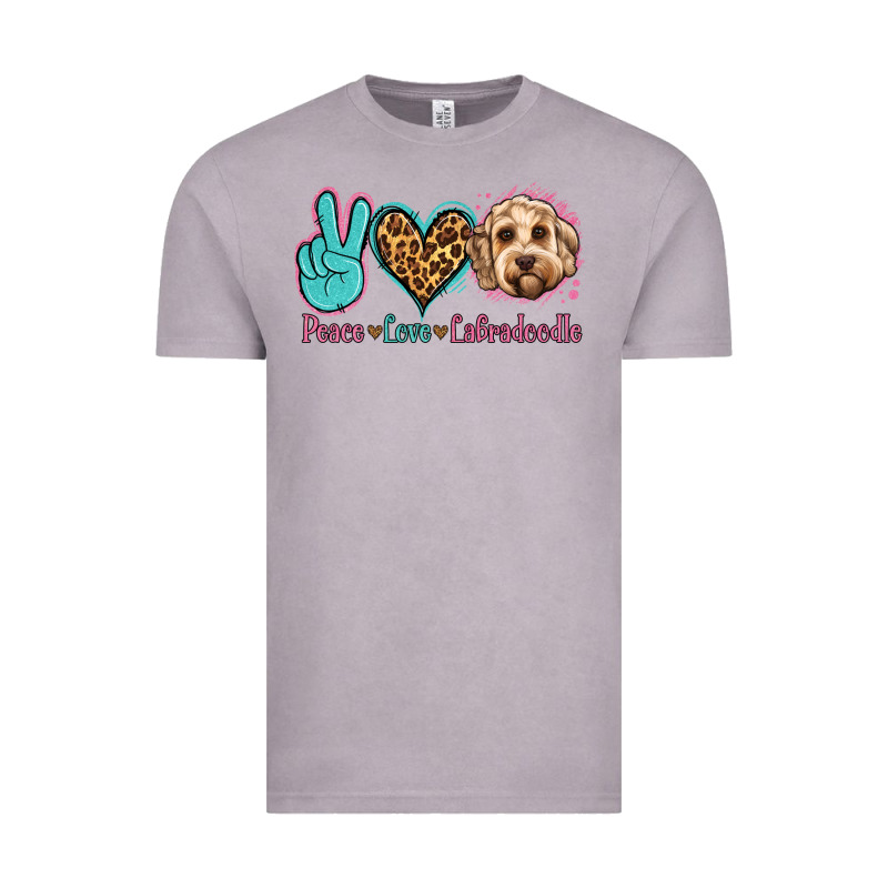 Peace Love Labradoodle Vintage Tee by Jasminsmagicworld | Teevron