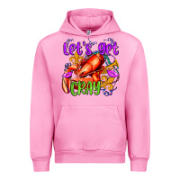 Fuchsia Pink let's get cray with crawfish olivia Urban Hoodie - OliviaCreatesArt