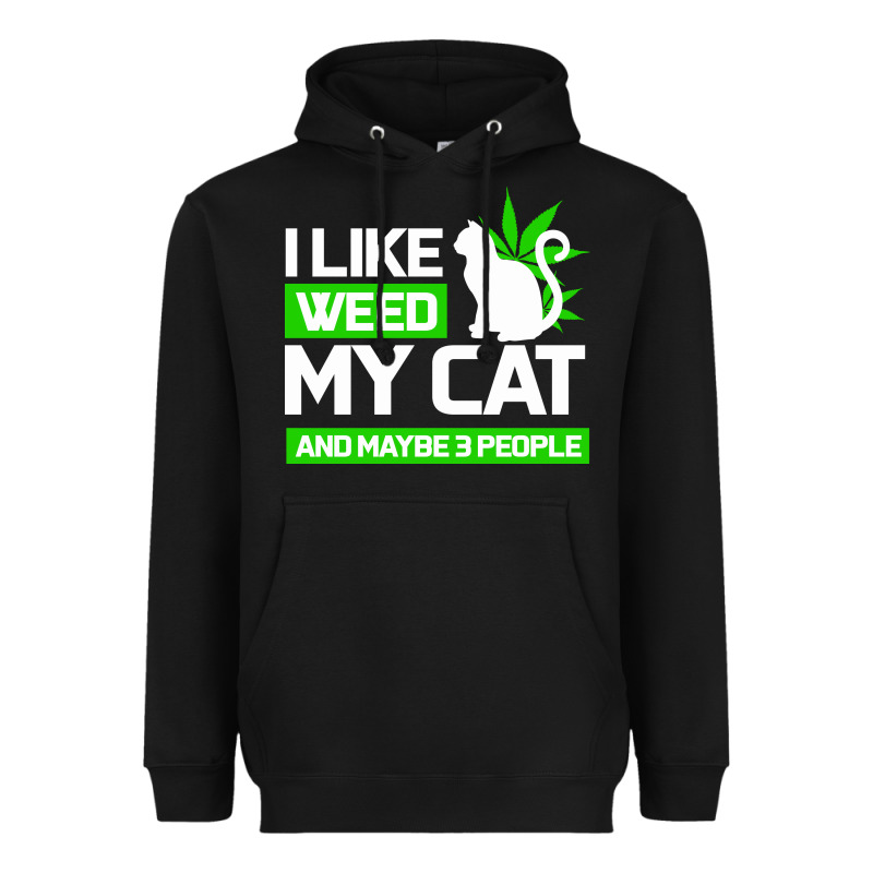 Cat Weed I Like My Cat Gift Heavyweight Hoodie by Bettercallsaul | Teevron