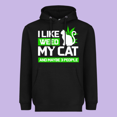 Cat Weed I Like My Cat Gift Heavyweight Hoodie Designed By Bettercallsaul