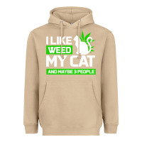 Mushroom Cat Weed I Like My Cat Gift Heavyweight Hoodie - Bettercallsaul