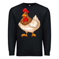Black cute chicken Premium Sweatshirt - texasbilliewilder