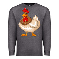 Charcoal Heather cute chicken Premium Sweatshirt - texasbilliewilder