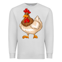 Dove Grey cute chicken Premium Sweatshirt - texasbilliewilder
