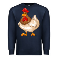 Navy cute chicken Premium Sweatshirt - texasbilliewilder