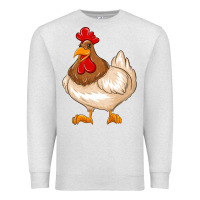 Oatmeal Heather cute chicken Premium Sweatshirt - texasbilliewilder