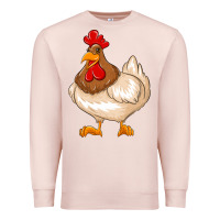 Pale Pink cute chicken Premium Sweatshirt - texasbilliewilder