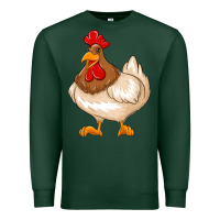 Sports Green cute chicken Premium Sweatshirt - texasbilliewilder