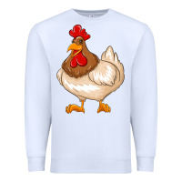 White cute chicken Premium Sweatshirt - texasbilliewilder