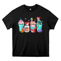 Black ariel coffee cups Heavy Core Tee - Zillion Design Studio
