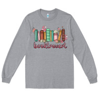 Heather Grey booktrovert Long Sleeve Tee - MaliasSmallBusiness