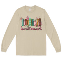 Mushroom booktrovert Long Sleeve Tee - MaliasSmallBusiness