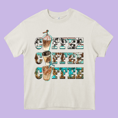 Western Coffees Heavy Core Tee Designed By Barkaloodesign