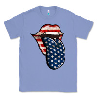 Colony Blue America 4th Of July Tongue Classic Tee - Jasminsmagicworld