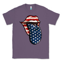 Lavender America 4th Of July Tongue Classic Tee - Jasminsmagicworld