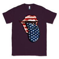 Plum America 4th Of July Tongue Classic Tee - Jasminsmagicworld
