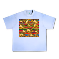 Grape Ice tacos and sunflowers with serape leopard background Urban Heavy Tee - BarkalooDesign