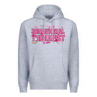 Heather Grey Breast Cancer behavioral therapist Premium Hoodie - texasbilliewilder