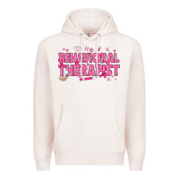 Pale Pink Breast Cancer behavioral therapist Premium Hoodie - texasbilliewilder