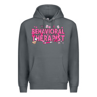 Breast Cancer Behavioral Therapist Premium Hoodie | Teevron