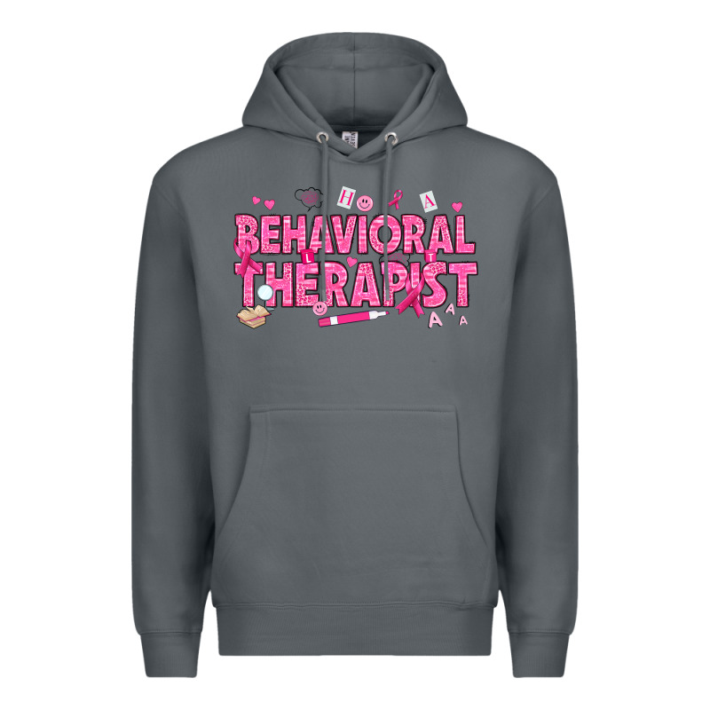 Breast Cancer Behavioral Therapist Premium Hoodie by texasbilliewilder | Teevron