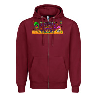 Burgundy thick and a treat libbey glass Zipper Hoodie - BundleAndBundleShop