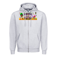Heather Grey thick and a treat libbey glass Zipper Hoodie - BundleAndBundleShop