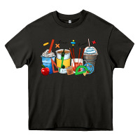 Math Teacher Coffee Cups Heavy Core Tee | Teevron