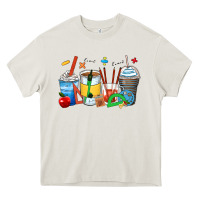 Cream math teacher coffee cups Heavy Core Tee - Zillion Design Studio