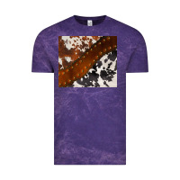 Cloud Purple cowhide leather Vintage Tee - BarkalooDesign