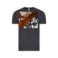 Vintage Black cowhide leather Vintage Tee - BarkalooDesign