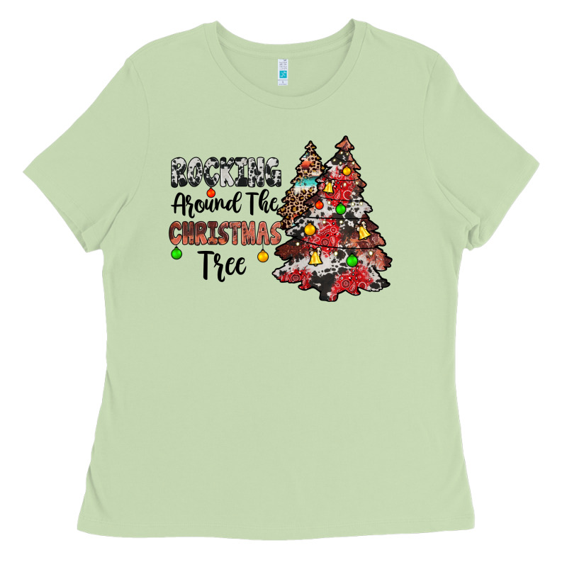 Rocking Around The Christmas Tree Ladies Tee by JahusDesignShop | Teevron