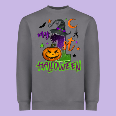 My First Halloween Heavyweight Sweatshirt Designed By Nancycooperartshop
