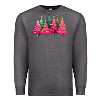 Charcoal Heather christmas tress with lights Premium Sweatshirt - texasbilliewilder