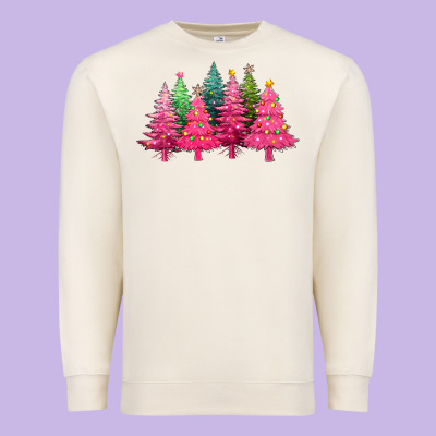 Christmas Tress With Lights Premium Sweatshirt Designed By Texasbilliewilder