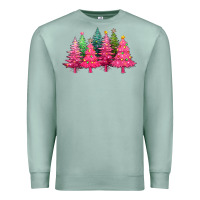 Seafoam christmas tress with lights Premium Sweatshirt - texasbilliewilder