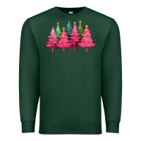 Sports Green christmas tress with lights Premium Sweatshirt - texasbilliewilder