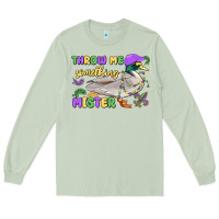 Matcha throw me something mister mardi gras duck Long Sleeve Tee - MaliasSmallBusiness