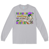 Moon Dust throw me something mister mardi gras duck Long Sleeve Tee - MaliasSmallBusiness